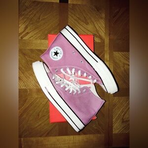 Converse All Star Hi Top Pink Sz 9 WOMEN